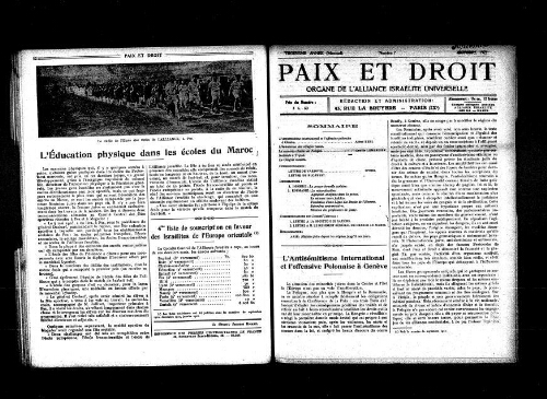 Paix et Droit.  (01/09/1923)